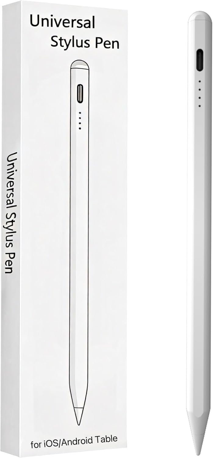 Universal Active Stylus Pencil – USB-C Rechargeable for iPad, Android & Tablets