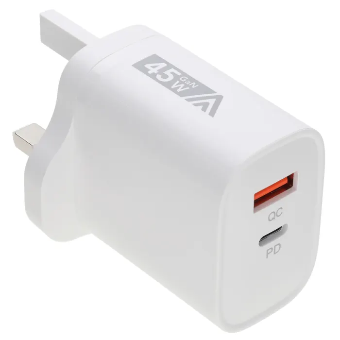 ANG TB-TCS-45W 45W USB-C PD Fast Wall Charger – GaN Fast Charging UK Plug