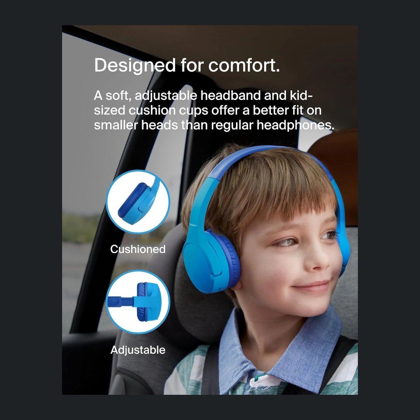 Belkin SoundForm Mini Wireless On-Ear Headphones for Kids