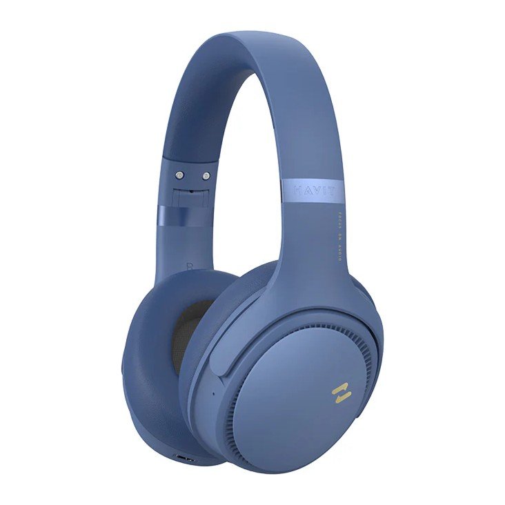 Havit H630BT Pro ANC Wireless Bluetooth Headphones - Blue
