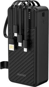 Dudao K11 Max 30000mAh Power Bank with Built-In Cables – Portable Charger with LED Display & Phone Stand