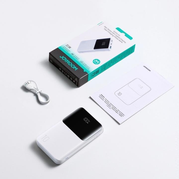 Joyroom JR-QP191 Mini 10000mAh 22.5W Fast Charging Power Bank – Digital Display