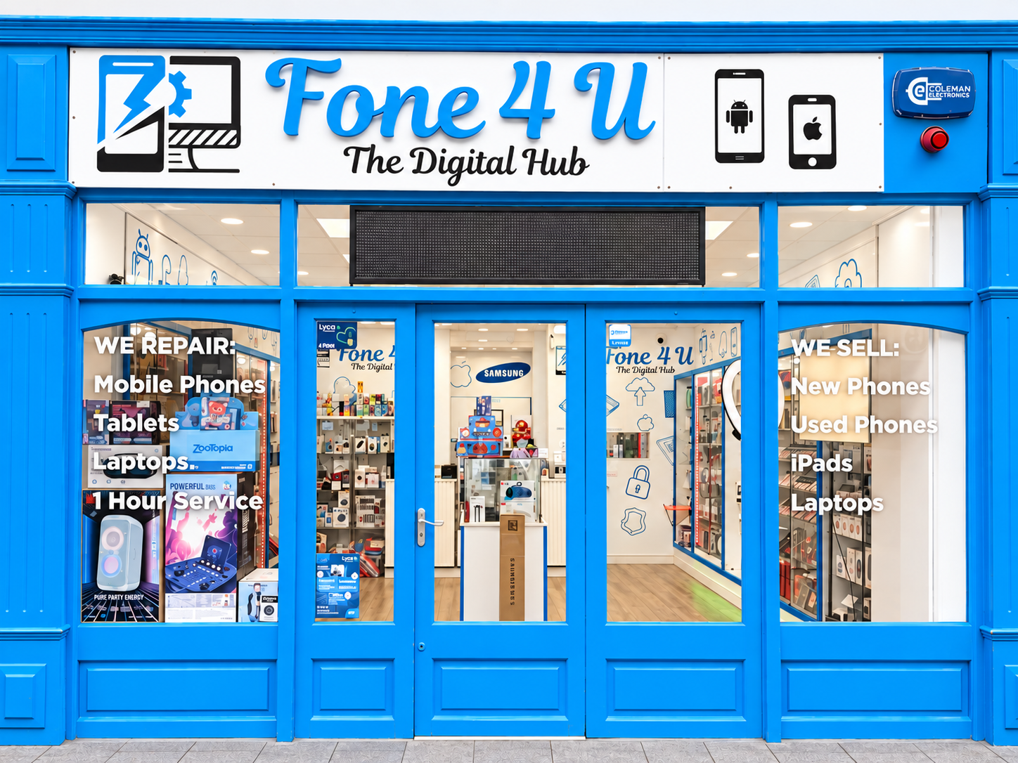 Fone4U Ballina shop front