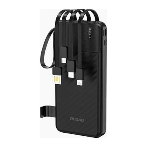 Dudao K11 Pro 20000mAh Power Bank – Built-In Cables, LED Display, Portable Fast Charging