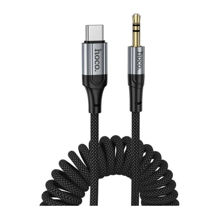 HOCO UPA33B USB-C to 3.5mm AUX Audio Cable – 1.5m Braided Stereo Adapter